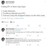 توسعه‌دهنده مطرح بیت کوین: با اتریوم بیت کوین را مقیاس‌پذیر کنیم!