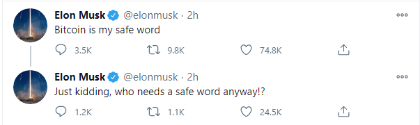 افزایش قیمت ناگهانی دوج کوین با توییتهای جنجالی ایلان ماسک! توییت ایلان ماسک