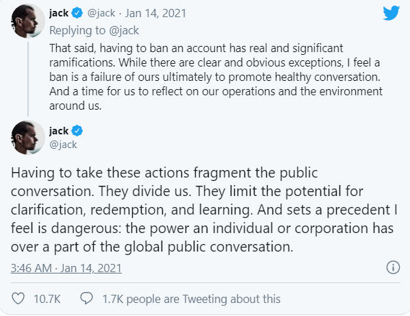 جک دورسی، مدیرعامل توییتر: برای آزادی بیان در اینترنت «مدل بیت کوین» مناسب است