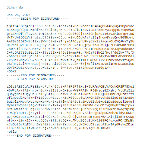 نامه ژیهان وو