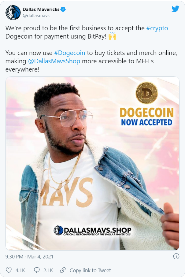 توییت باشگاه دالاس ماوریکس