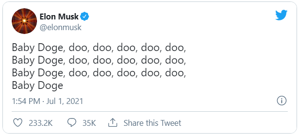 توییت دوم ایلان ماسک