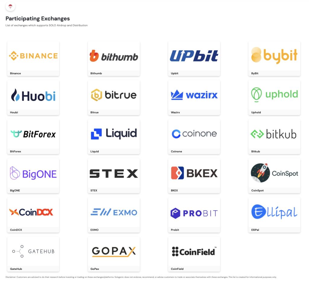 نحوه شرکت در ایردراپ توکن سولوژنیک (SOLO) ویژه دارندگان ریپل
