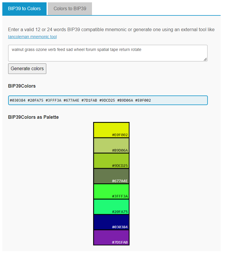 از این پس کلید‌های خصوصی کیف پول بیت کوین خود را به‌صورت رنگ ذخیره کنید